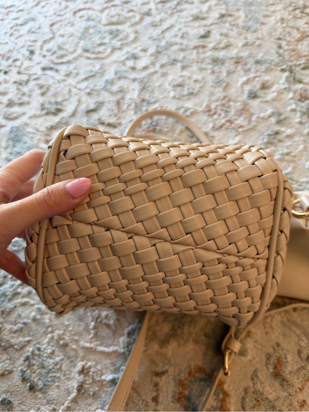 The Hollace Tote - Woven Mini Edition, Beige - Picture 9 of 13